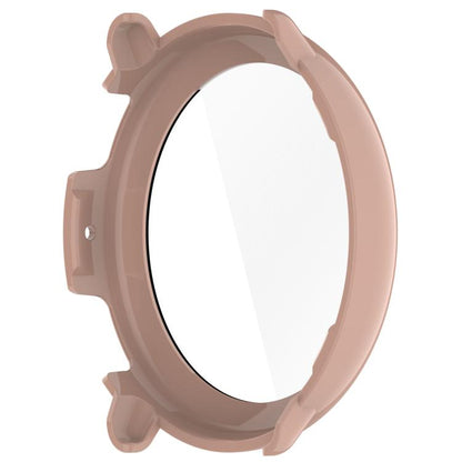 For Amazfit Active 2 A2437 Tempered Film Integrated PC Watch Protective Case(Cherry Pink) - Watch Cases by buy2fix | Online Shopping UK | buy2fix