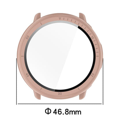 For Amazfit Active 2 A2437 Tempered Film Integrated PC Watch Protective Case(Pine Green) - Watch Cases by buy2fix | Online Shopping UK | buy2fix