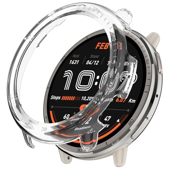 For Amazfit Active 2 A2437 Half Coverage PC Hollow Watch Protective Case(Transparent Color)