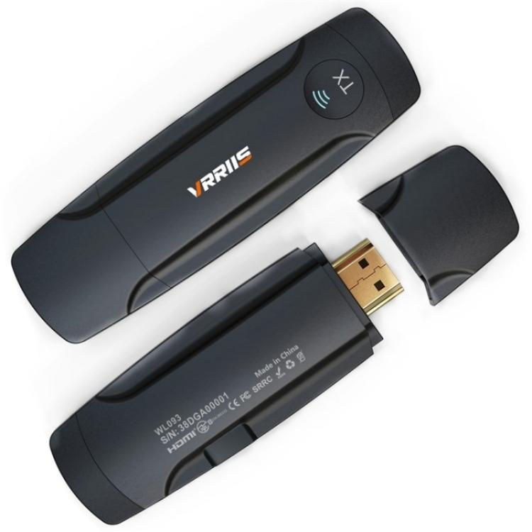 VRRIIS 093 High Definition Extension Video Transmitter Receiver Wireless HDMI Extender(Black) - Adapter by buy2fix | Online Shopping UK | buy2fix