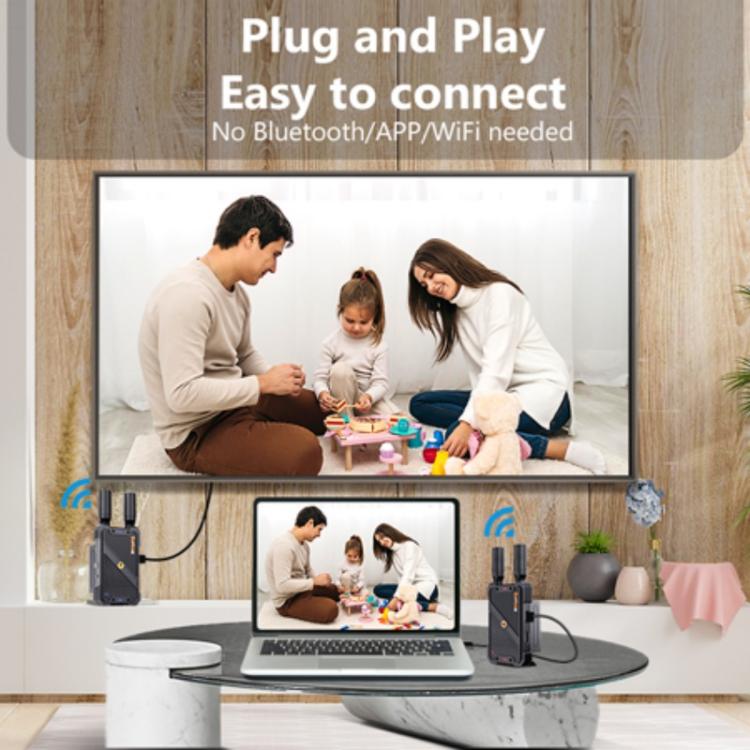 BOVBOX 082 1080P H.265 Low Latency 400m Transmitter Receiver HDMI Wireless Extender, Plug:AU Plug - Adapter by buy2fix | Online Shopping UK | buy2fix