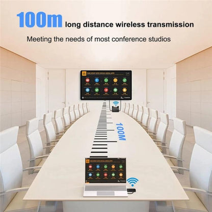 BOVBOX 091-HD Conference Use 100M Wireless WiFi HDMI Extender Video Transmitter Receiver, Plug:AU Plug - Adapter by buy2fix | Online Shopping UK | buy2fix