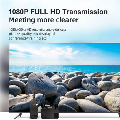 BOVBOX 091-TC For Phone Projector USB C Wireless Transmitter And Receiver Video Extender, Plug:UK Plug - Adapter by buy2fix | Online Shopping UK | buy2fix