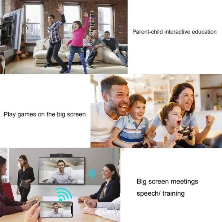 BOVBOX 091-TC For Phone Projector USB C Wireless Transmitter And Receiver Video Extender, Plug:EU Plug - Adapter by buy2fix | Online Shopping UK | buy2fix