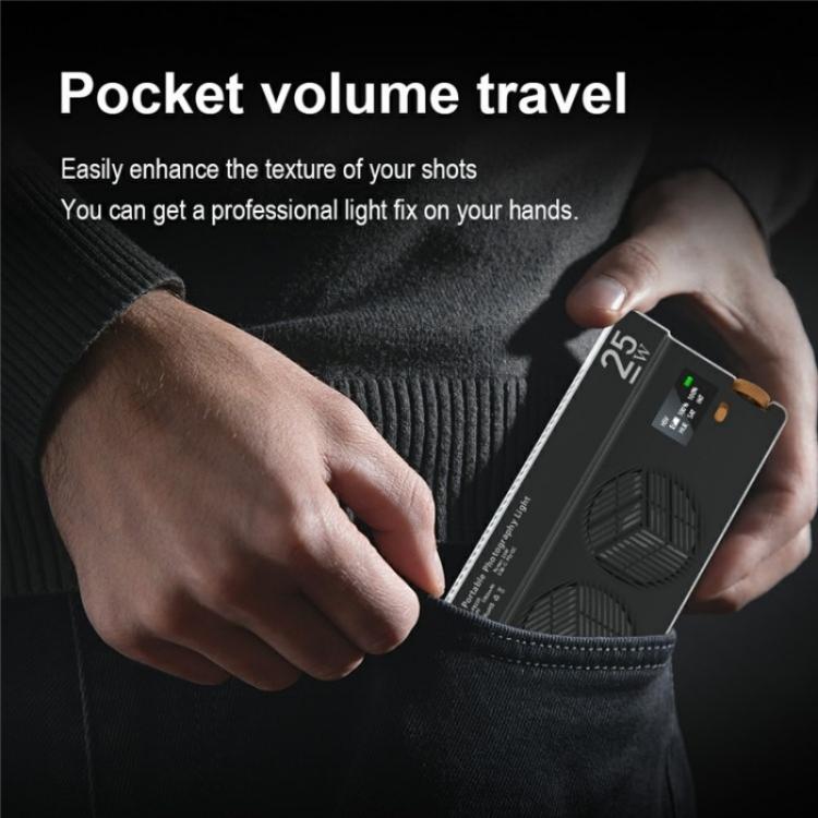 PB25R Live Streaming Portable Video Conference RGB LED Light Photography Pocket Fill Light - Selfie Light by buy2fix | Online Shopping UK | buy2fix