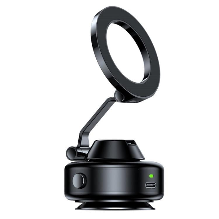 X98 Magnetic Vacuum Suction Electric Absorption Cellphone Stand Desktop Car Phone Holder(Black) - Universal Car Holders by buy2fix | Online Shopping UK | buy2fix