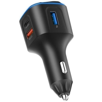 BC80 Hands-Free Calling Voltage Display Adapter Car Charger Bluetooth-Compatible MP3 Player - Bluetooth Car Kits by buy2fix | Online Shopping UK | buy2fix