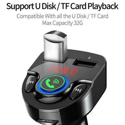 G32 Bluetooth MP3 Player Voice Navigation Car Charger Voltage Detection FM Transmitter - Bluetooth Car Kits by buy2fix | Online Shopping UK | buy2fix