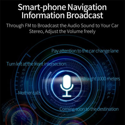 G32 Bluetooth MP3 Player Voice Navigation Car Charger Voltage Detection FM Transmitter - Bluetooth Car Kits by buy2fix | Online Shopping UK | buy2fix