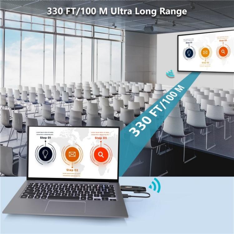 VRRIIS 094 100m HD Video Transmitter Receiver Wireless HDMI Extender 1080P - Adapter by buy2fix | Online Shopping UK | buy2fix