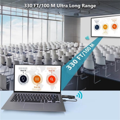 VRRIIS 094 100m HD Video Transmitter Receiver Wireless HDMI Extender 1080P - Adapter by buy2fix | Online Shopping UK | buy2fix