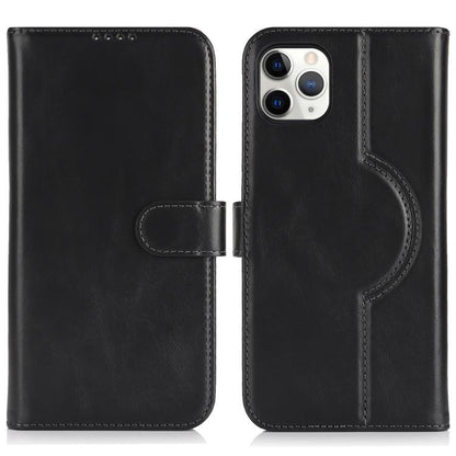 For iPhone 11 Pro Max Genuine Leather Card Wallet MagSafe Phone Case(Black) - iPhone 11 Pro Max Cases by buy2fix | Online Shopping UK | buy2fix
