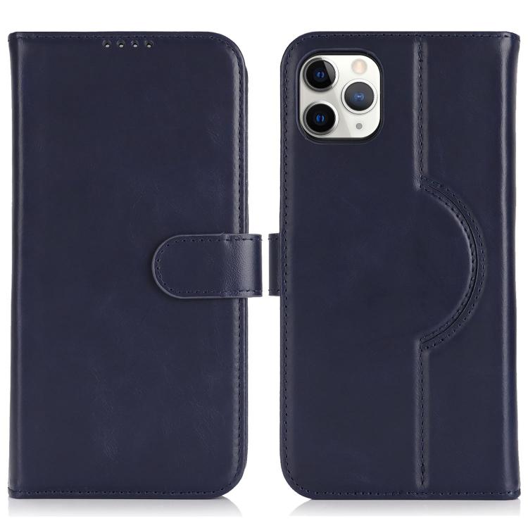 For iPhone 11 Pro Max Genuine Leather Card Wallet MagSafe Phone Case(Dark Blue) - iPhone 11 Pro Max Cases by buy2fix | Online Shopping UK | buy2fix
