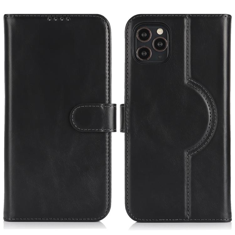 For iPhone 13 Pro Genuine Leather Card Wallet MagSafe Phone Case(Black) - iPhone 13 Pro Cases by buy2fix | Online Shopping UK | buy2fix