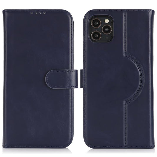 For iPhone 15 Pro Max Genuine Leather Card Wallet MagSafe Phone Case(Dark Blue) - iPhone 15 Pro Max Cases by buy2fix | Online Shopping UK | buy2fix