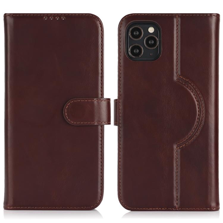 For iPhone 16 Genuine Leather Card Wallet MagSafe Phone Case(Dark Brown) - iPhone 16 Cases by buy2fix | Online Shopping UK | buy2fix
