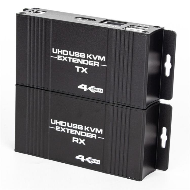 D5-1 / D6-1 80m Cat6 / 5e Network Cable Extender Computer Control HDMI KVM Extender, Plug:EU Plug - Adapter by buy2fix | Online Shopping UK | buy2fix