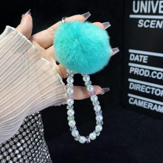 Hairball Chain Pendant Phone Chain(Blue) - Lanyards & Wrist Straps by buy2fix | Online Shopping UK | buy2fix