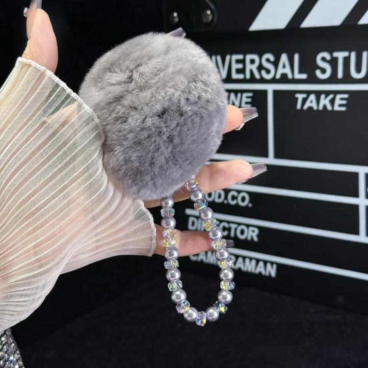 Hairball Chain Pendant Phone Chain(Grey) - Lanyards & Wrist Straps by buy2fix | Online Shopping UK | buy2fix