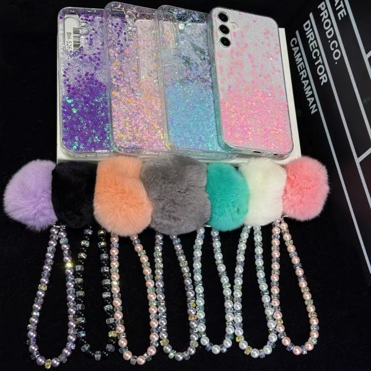 Hairball Chain Pendant Phone Chain(Purple) - Lanyards & Wrist Straps by buy2fix | Online Shopping UK | buy2fix