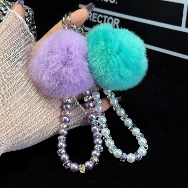 Hairball Chain Pendant Phone Chain(Purple) - Lanyards & Wrist Straps by buy2fix | Online Shopping UK | buy2fix