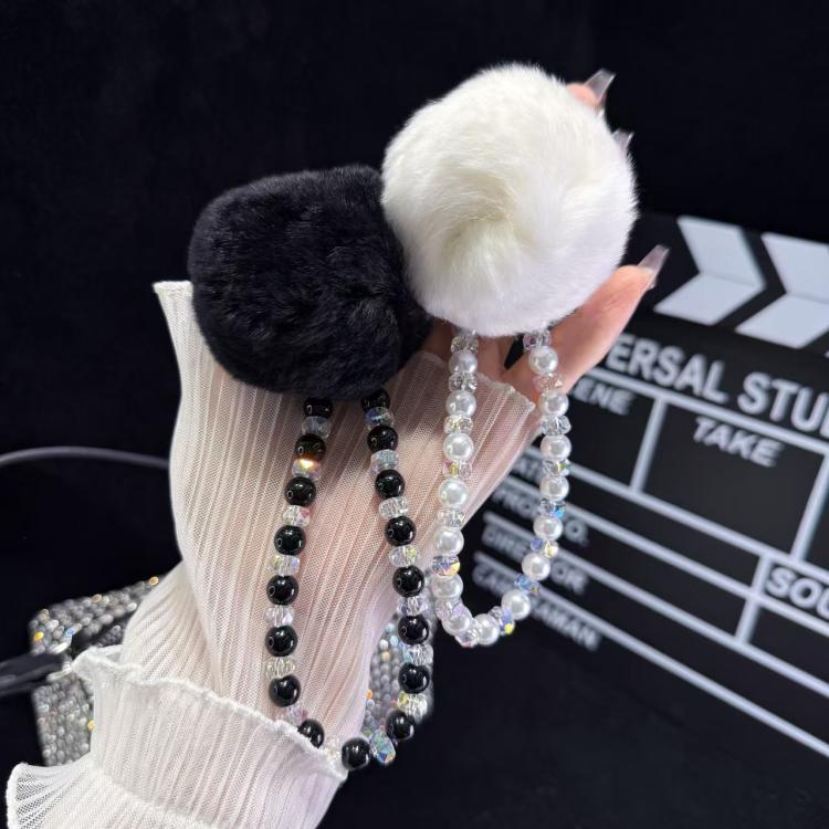 Hairball Chain Pendant Phone Chain(Black) - Lanyards & Wrist Straps by buy2fix | Online Shopping UK | buy2fix