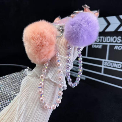 Hairball Chain Pendant Phone Chain(Blue) - Lanyards & Wrist Straps by buy2fix | Online Shopping UK | buy2fix