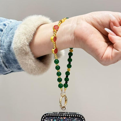 Ping An Festive Phone Chain(Green) - Lanyards & Wrist Straps by buy2fix | Online Shopping UK | buy2fix