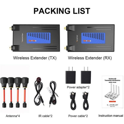 BOVBOX 092 Pro Audio Video Transmitter Receiver 300m Wireless HDMI Extender, Plug:AU Plug - Adapter by buy2fix | Online Shopping UK | buy2fix