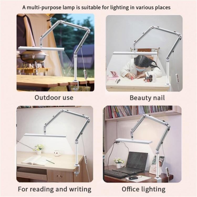 S001 Foldable Eyelash Extension LED Light Clip On Beauty Salon Tattoo Lamp(UK Plug) - Selfie Light by buy2fix | Online Shopping UK | buy2fix