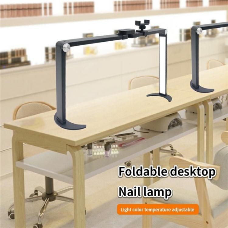 M21X 35W Beauty Tattoo Eyebrow Eyelash Nail Art Lighting Lamp with Phone Stand, Plug:AU Plug(Black) - Selfie Light by buy2fix | Online Shopping UK | buy2fix