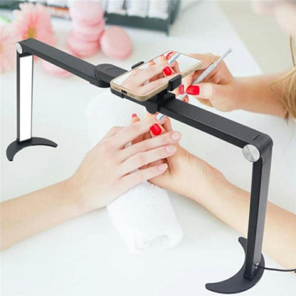 M21X 35W Beauty Tattoo Eyebrow Eyelash Nail Art Lighting Lamp with Phone Stand, Plug:US Plug(Black) - Selfie Light by buy2fix | Online Shopping UK | buy2fix
