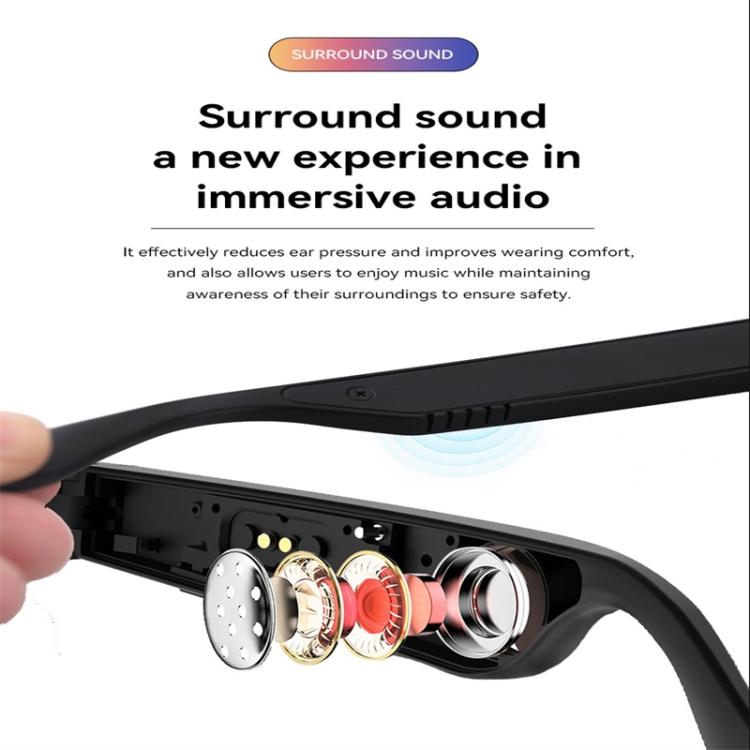 D13 Smart Glasses, Support Bluetooth Call / Bluetooth Music / Remote Control Photo(White) - Smart Glasses by buy2fix | Online Shopping UK | buy2fix