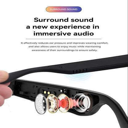 D13 Smart Glasses, Support Bluetooth Call / Bluetooth Music / Remote Control Photo(White) - Smart Glasses by buy2fix | Online Shopping UK | buy2fix