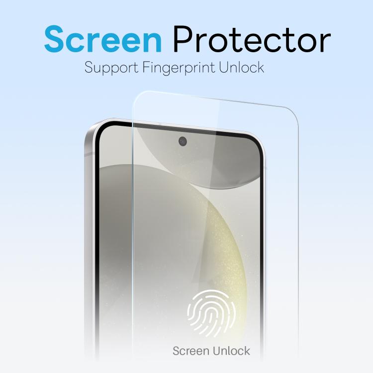 For Samsung Galaxy S24+ 5G NORTHJO 3 in 1 Clear Phone Case with Screen Protector Lens Film - Galaxy S24+ 5G Cases by NORTHJO | Online Shopping UK | buy2fix