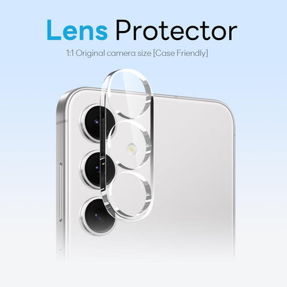 For Samsung Galaxy S24+ 5G NORTHJO 3 in 1 Clear Phone Case with Screen Protector Lens Film - Galaxy S24+ 5G Cases by NORTHJO | Online Shopping UK | buy2fix