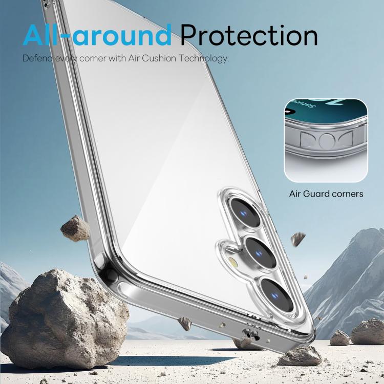 For Samsung Galaxy S25+ 5G NORTHJO 3 in 1 Clear Phone Case with Screen Protector Lens Film - Galaxy S25+ 5G Cases by NORTHJO | Online Shopping UK | buy2fix