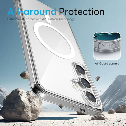 For Samsung Galaxy S25 5G NORTHJO 2 in 1 PC MagSafe Magnetic Phone Case with Screen Film(Clear) - Galaxy S25 5G Cases by NORTHJO | Online Shopping UK | buy2fix