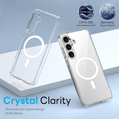 For Samsung Galaxy S25+ 5G NORTHJO 2 in 1 PC MagSafe Magnetic Phone Case with Screen Film(Clear) - Galaxy S25+ 5G Cases by NORTHJO | Online Shopping UK | buy2fix