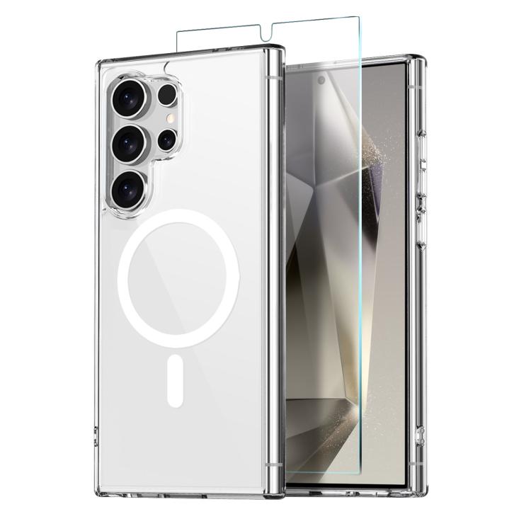 For Samsung Galaxy S24 Ultra 5G NORTHJO 2 in 1 PC MagSafe Magnetic Phone Case with Screen Film(Clear) - Galaxy S24 Ultra 5G Cases by NORTHJO | Online Shopping UK | buy2fix