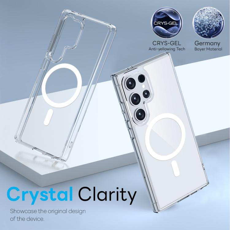 For Samsung Galaxy S24 Ultra 5G NORTHJO 2 in 1 PC MagSafe Magnetic Phone Case with Screen Film(Clear) - Galaxy S24 Ultra 5G Cases by NORTHJO | Online Shopping UK | buy2fix