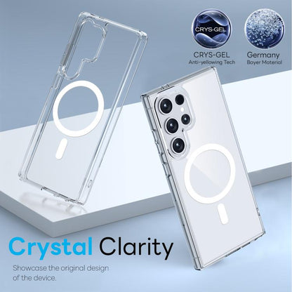 For Samsung Galaxy S24 Ultra 5G NORTHJO 2 in 1 PC MagSafe Magnetic Phone Case with Screen Film(Clear) - Galaxy S24 Ultra 5G Cases by NORTHJO | Online Shopping UK | buy2fix