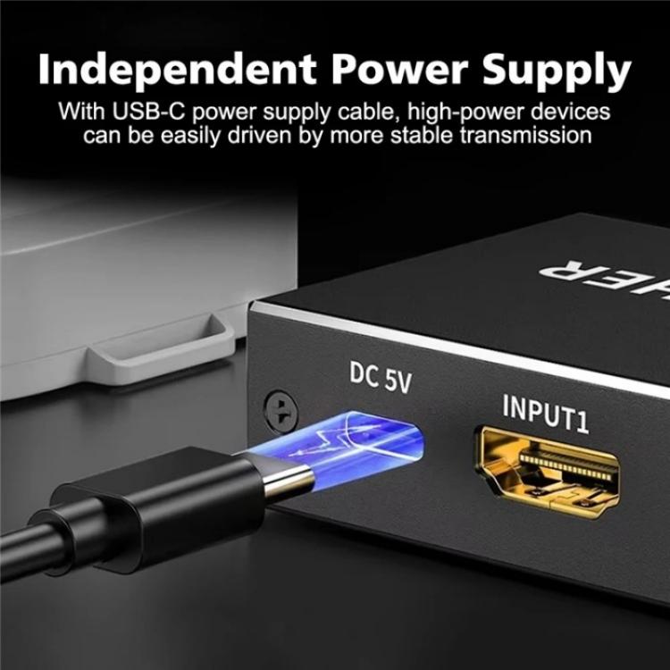 Q8Q3-3 Gaming Home Theater HDMI 2.1 Switch 3x1 8K 4K 120Hz HDR Audio Video Synchronizer - Switch by buy2fix | Online Shopping UK | buy2fix