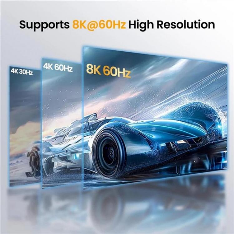 Q8-3 For Gaming Consoles PC TV Box Ultra Thin 3x1 HDMI 2.1 Switch 8K 60Hz Adapter - Switch by buy2fix | Online Shopping UK | buy2fix