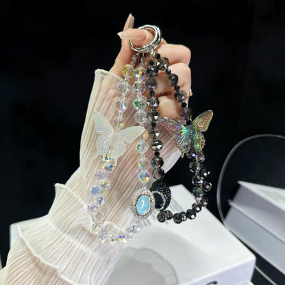 Heavy Industry Diamond-Rncrusted Sparkle Retro Phone Chain(Black) - Lanyards & Wrist Straps by buy2fix | Online Shopping UK | buy2fix