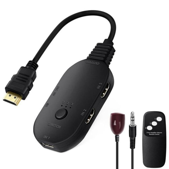 Q2-4 Wth Remote Control UHD 4K Resolution Switcher HDMI Switch 4K 3 In 1 Out Splitter