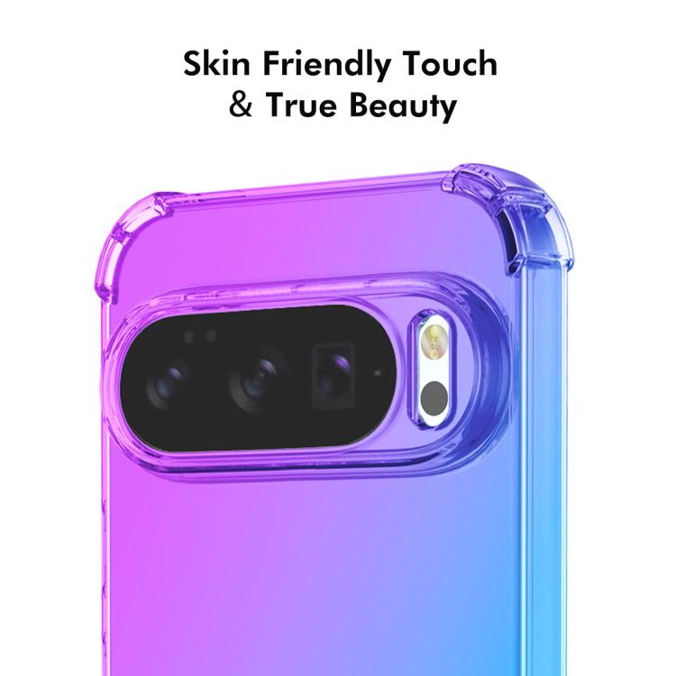 For Google Pixel 10 / 10 Pro ENKAY Hat-Prince Gradient Airbag TPU Phone Case(Purple Blue) - Google Cases by ENKAY | Online Shopping UK | buy2fix