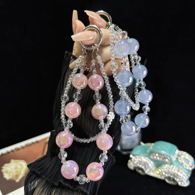 Laser Luminous Beads Phone Chain(Purple) - Lanyards & Wrist Straps by buy2fix | Online Shopping UK | buy2fix