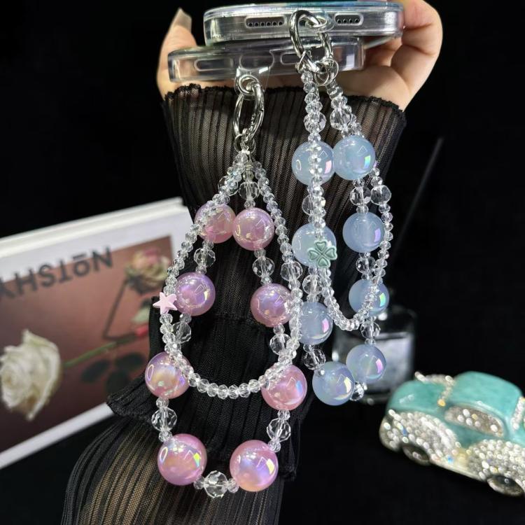 Laser Luminous Beads Phone Chain(Blue) - Lanyards & Wrist Straps by buy2fix | Online Shopping UK | buy2fix