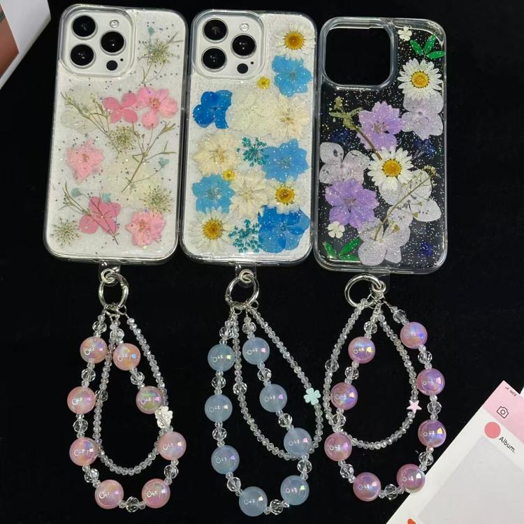 Laser Luminous Beads Phone Chain(Purple) - Lanyards & Wrist Straps by buy2fix | Online Shopping UK | buy2fix